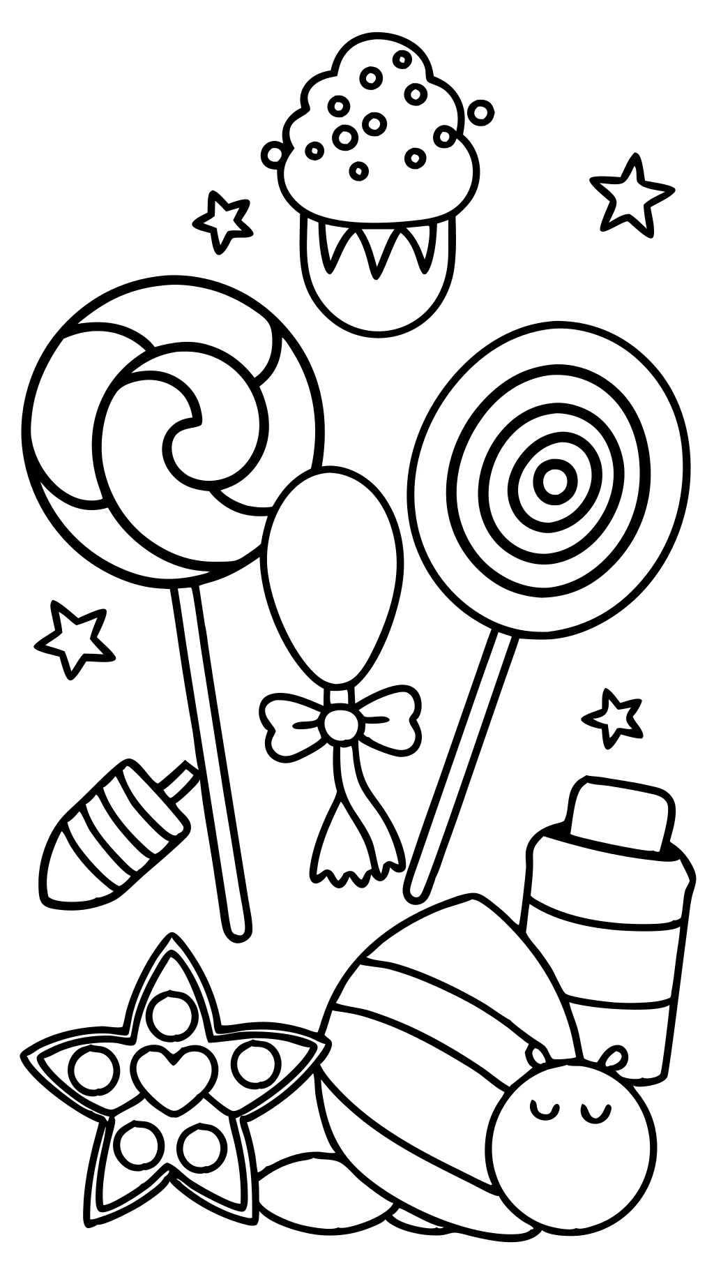 coloring pages of candy